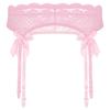 Mens Sheer Lace Suspenders Elastic Waist Garter Belt Sissy Sleepwear Accessories Stocking Holders