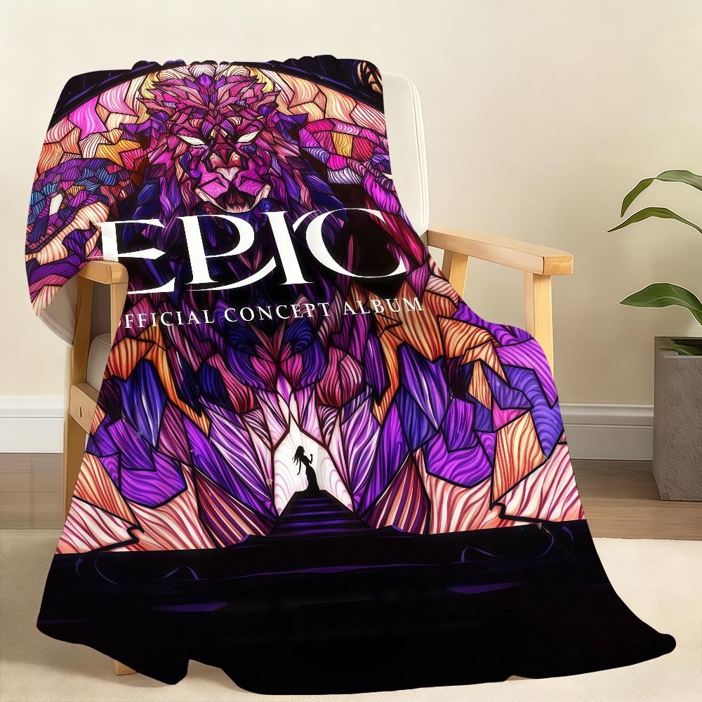 E Epic Das Musikalische Decke Weiche Überwurfdecke für Zuhause Schlafzimmer Bett Sofa Picknick Reise Büro Ruhe Abdeckung Decke Geschenk 75x90cm