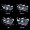 Ronghe Disposable Rectangular Plastic Takeout Containers with Lids