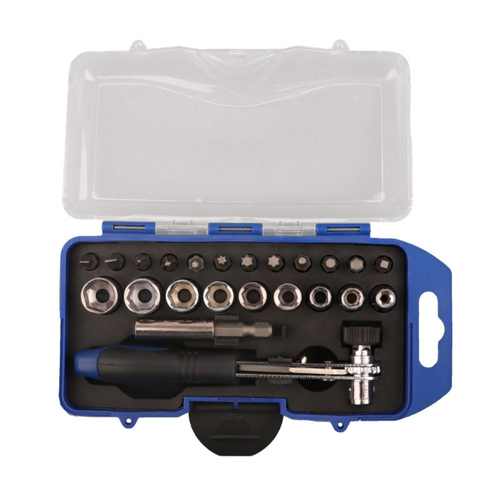 Socket Driver Kit Mini Ratchet Bits Set Cross Screwdriver Bits Magnetic Bit Holder Offset Ratchet Driver Pozi Bits