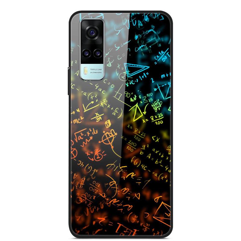 Tempered Glass Case For Vivo Y31 Y51 Case Soft Silicome Bumper For Vivo Y51 Y31 Phone Case Hard Glass Back Cover Y 31 Y 51 Funda