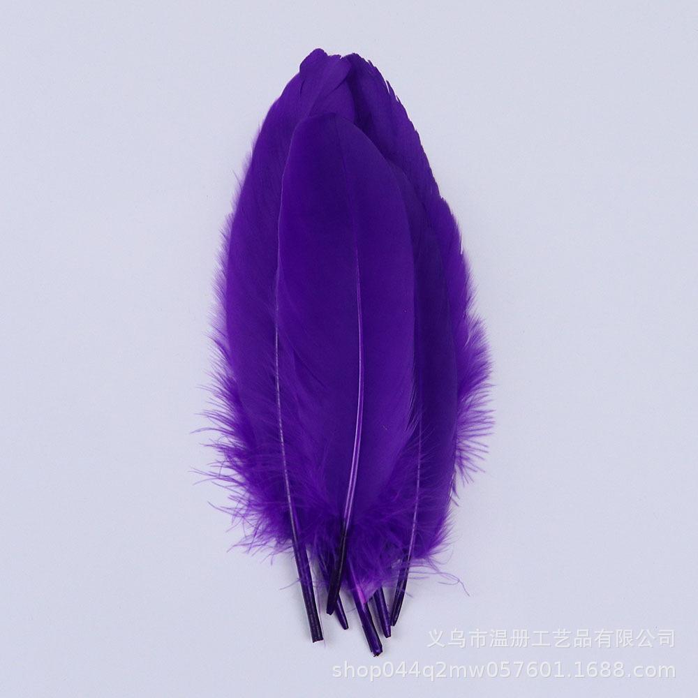 High-Quality Colored Goose Feathers Large Floating Feathers Children'S Handmade Clothing Materials Macaron Feather Accessories