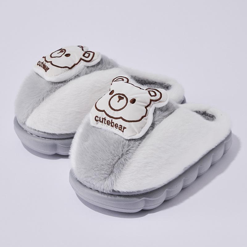 

Хлопковые тапочки для девочек, милые тапочки с героями мультфильмов, осень и зима 36-37