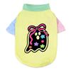 Halloween Cute Ghost Print Pet T‑Shirt Cats & Dogs Soft Cotton Clothes Outfit For Bichon French Bulldog Holiday Party Costume