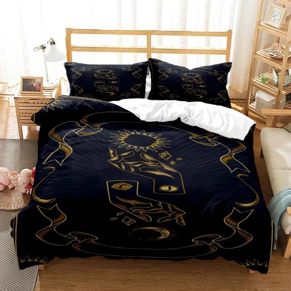 Mysterious Celestial Body Digital Print Polyester Bedding Sets Child Kids Covers Boys Bed Polyester Set for Teens Bedding Set