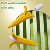 Banana Toy Sword Retractable Sword Simulated Banana Toy Knife Gravity Sensor Fun Creative Decompression Toy for Adult Kids