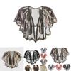Vintage 1920er Damen Schal Perlen Pailletten Abend Cape Bolero Flapper Überwurf Für Party Und Hochzeit