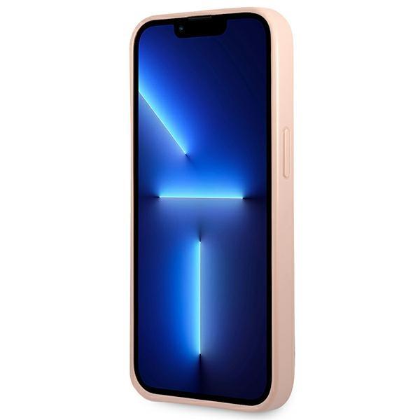 Guess Guhcp14Mpsatlp Iphone 14 Plus / 15 Plus 6.7 Różowy/Pink Hardcase Saffianotriangle Logo