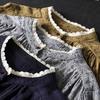 Women Long Sleeve Cotton Shirt Arrival Autumn Vintage Style Lace Stand Collar Loose Female Casual Shirts