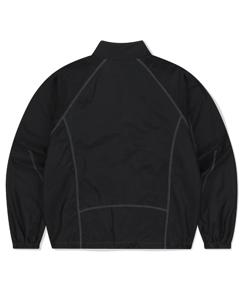Mahagrid Cover Stitch Nylon Track Jacket Black(Mg2Fsmj247A)