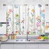 Set of 2 Curtains Kitchen, Short to Pass Triangle Small Curtain Shorts for Small Window Living Room Bistro Country House Style Curtain (70*100cm)