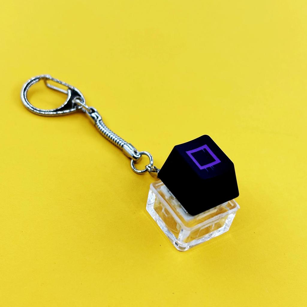 Keyboard Key Toy Party Stress Relief DIY Fidget Button Keycap Fidget Keychain Keyboard Keychain Toys Finger Keyboard