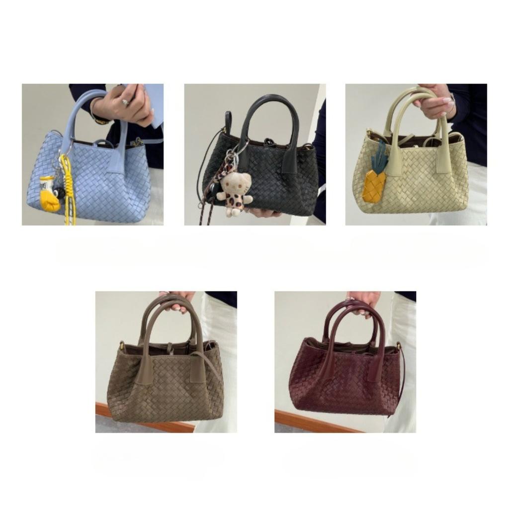 Versatile women's bag, sheepskin woven cabbage basket bag, fashion tote bag, single piece crossbody bag, handbag woman