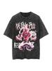 Anime Dragon Ball Cosplay Washed T-Shirt Cotton Short Sleeve Loose Large Casual Sports Fitness T-Shirt Men's Harajuku Clothing