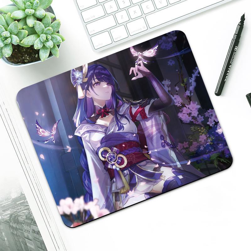 

Аніме килимок для миші Genshin Impact - Маленький, з точним швом, протиковзкий настільний килимок 300x250mm, 3mm Thick