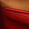 Used CELINE Turn lock Shoulder Bag leather Brown Used Women