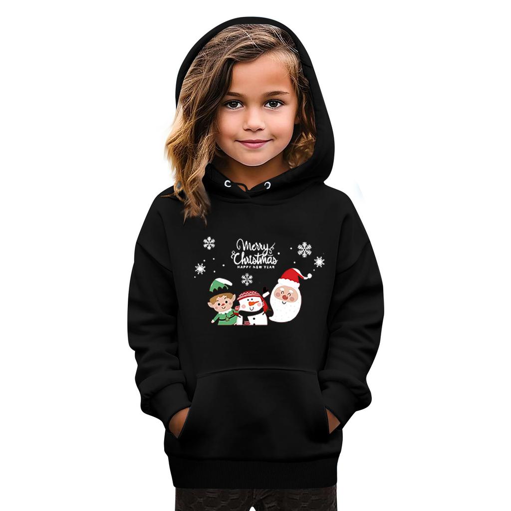 Gensere for tenåringsjenter Hettegensere Langermet Genser med snøring Søt Oversized hettegenser Juledag