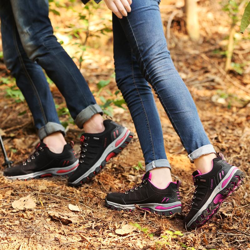 Outdoor hiking shoes, men's and women's couples, hiking trail shoes, wear-resistant, non-slip, lightweight, men's casual shoes, women's shoes