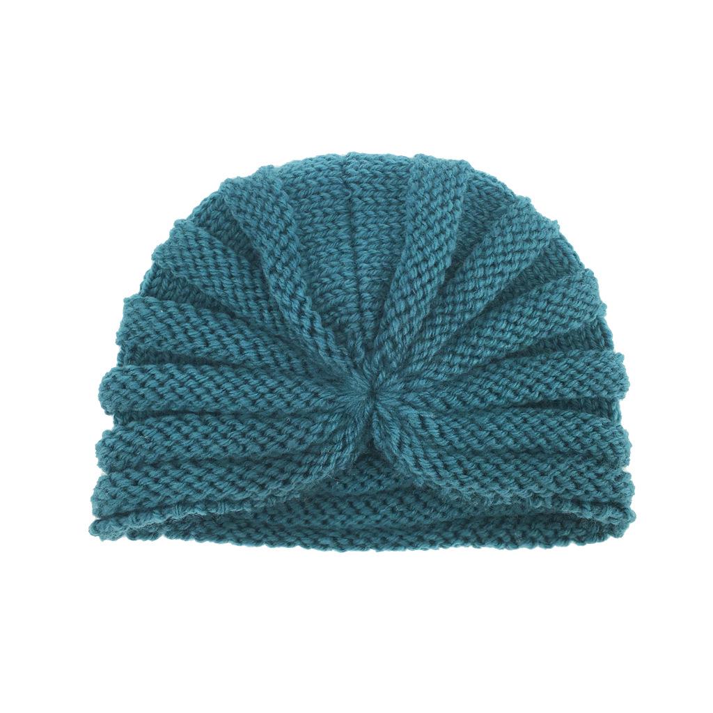 2022 New Autumn/Winter Warm Knitted Baby & Children's Wool Turban Hat