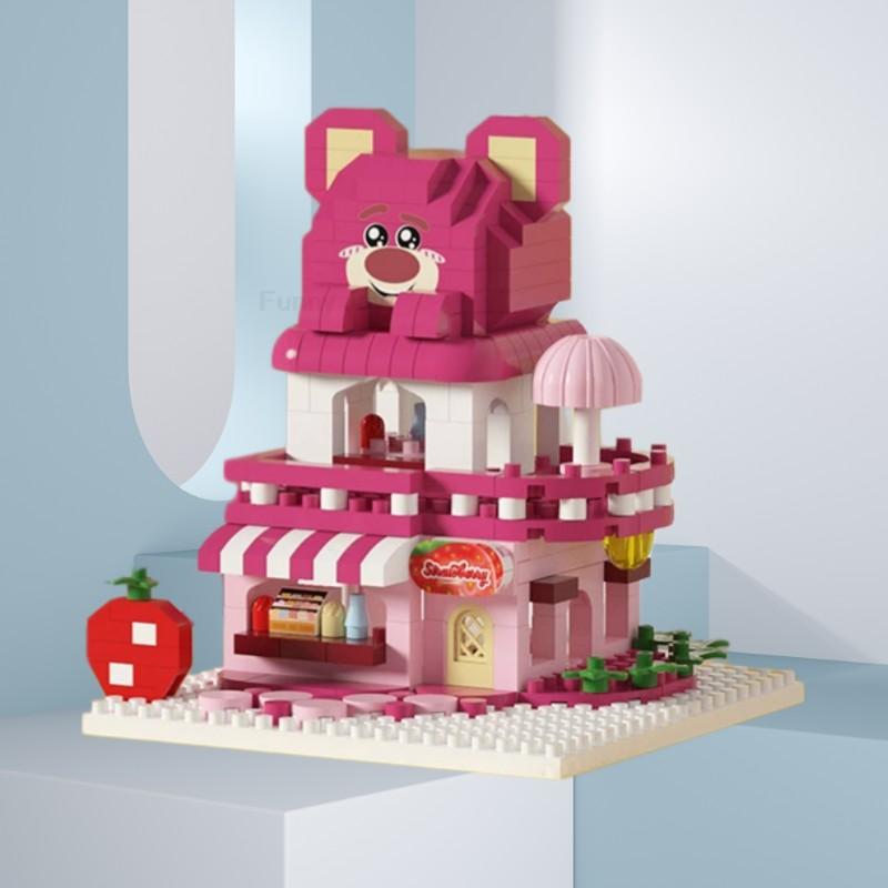 Cartoon Anime  Blocks Kuromi My Melody Cinnamoroll Mouse Building Blocks Doll Toy Kids Birthday Gift