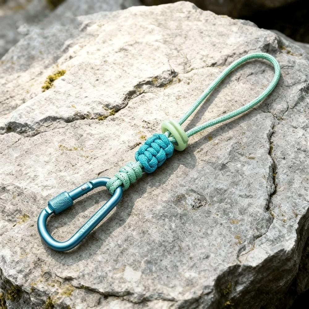 Verriegelbarer Karabinerhaken Getränkeflaschen-Lanyard Geflochtene Schnur Schlüsselanhänger-Lanyard Outdoor-Gebrauch
