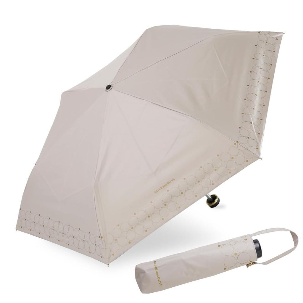Ogawa Folding Umbrella for Sun and UV Protection Rate Shading Rate Heat Water OLIVE des Hand 71035 [2025] Women's Parasol, Rain, & 99.9%, Insulation,