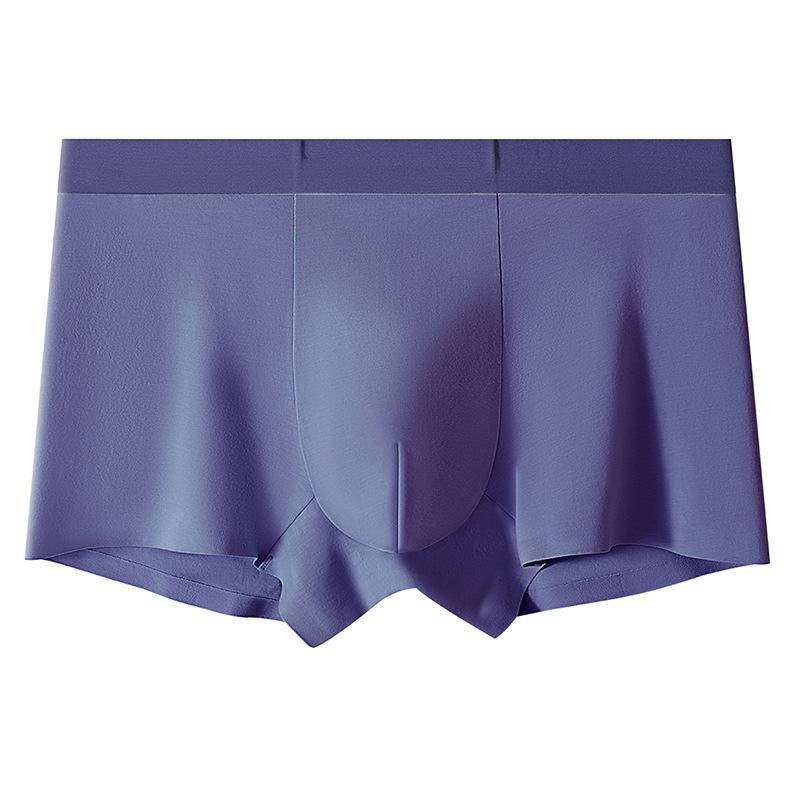 Men's Spring and Summer New High End Non Mark Comfortable Cotton Flat Angle Underwear