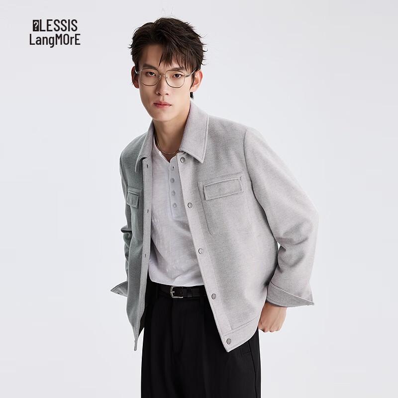 

Мужское пальто Lilanz из смесовой шерсти с лацканами 3XL