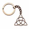 Celtic Knot Charm Hexagram Keychain Irish Amulet Key Ring 28mm Ring