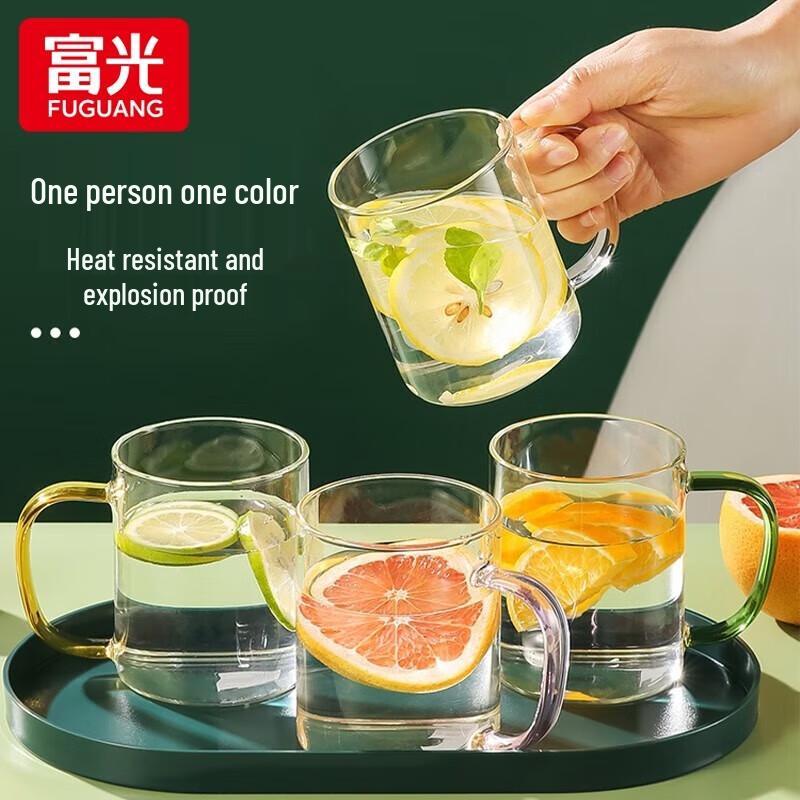 Fuguang Transparent High Borosilicate Glass Mug Set