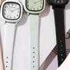 Square Women's Wristwatch Silicone Band Fashion Student Couple Daily Watch