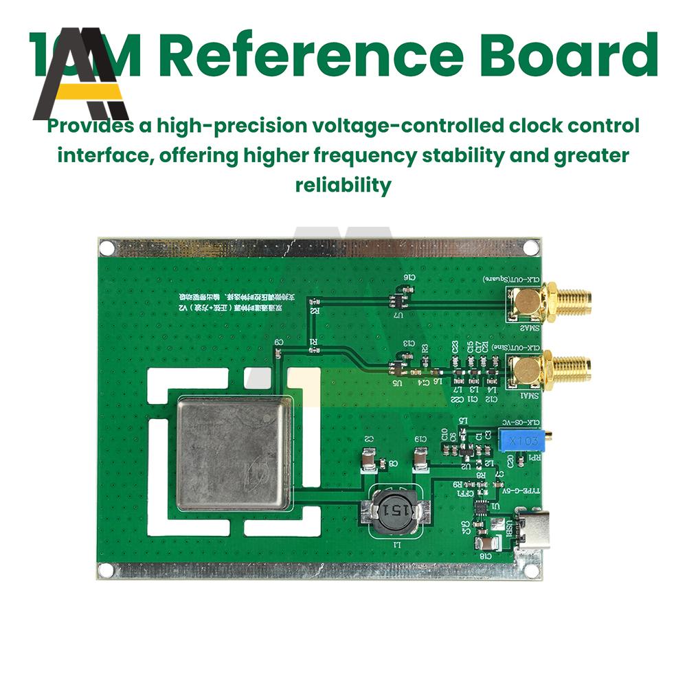 10MHz Sinewave Output OCXO Board Frequency Standard with Type-C Cable Stable Constant Temperature Crystal Oscillator