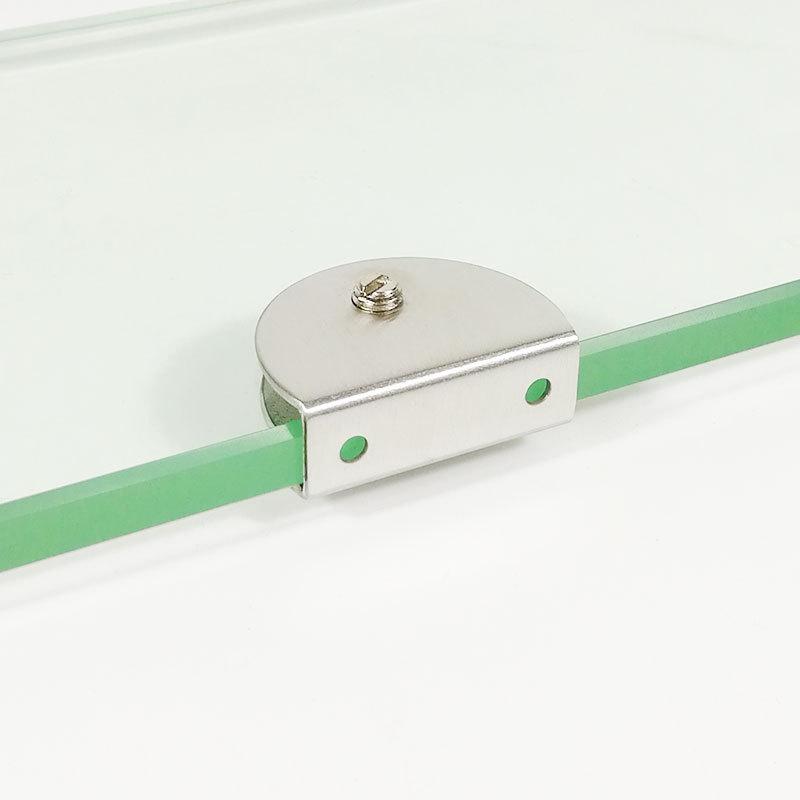 304 Stainless Steel Semicircular Glass Shelf Holder Clip