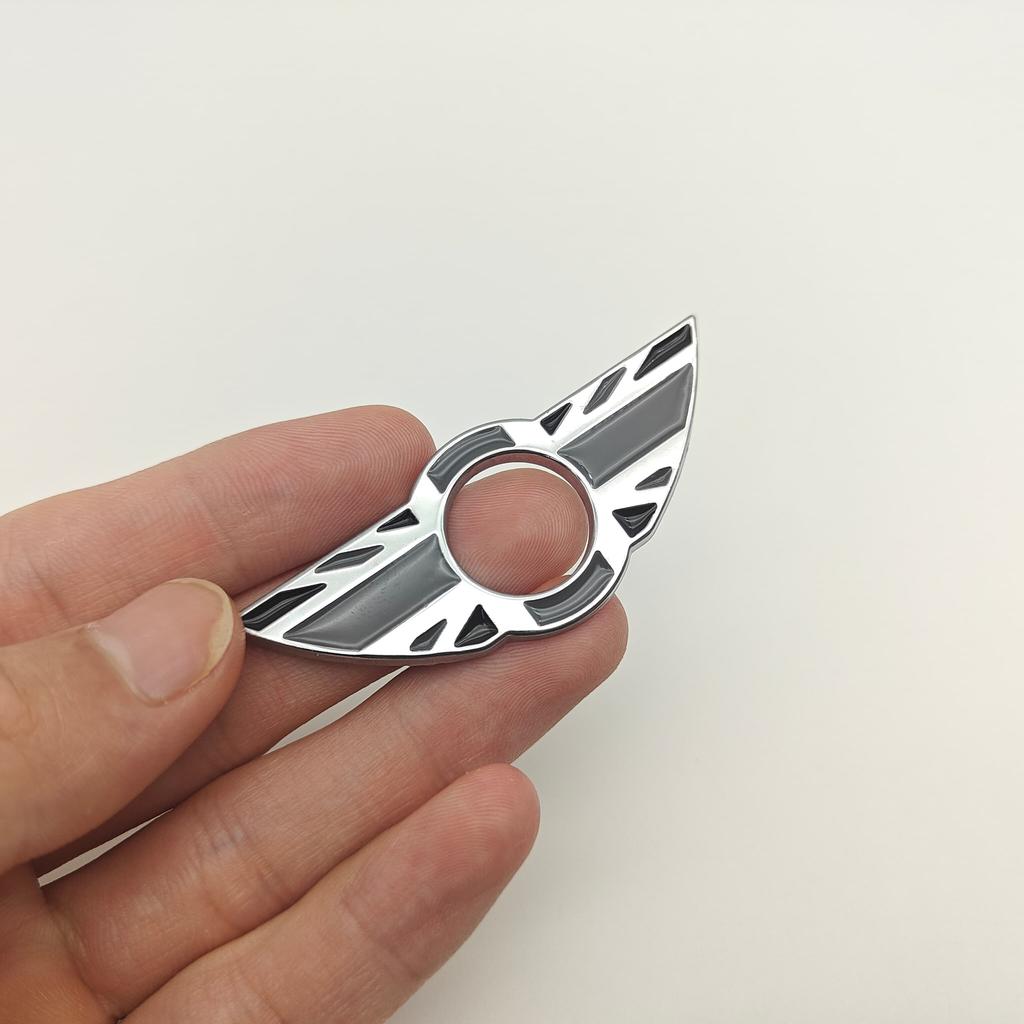1 Stück Set mit Diamanten Metall Auto Türverriegelungsstift Flügel Emblem Abzeichen Aufkleber Abdeckung für Mini Cooper S F54 F55 F56 F60 R55 usw.