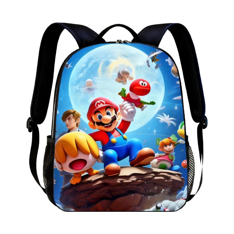 Νέο Σακίδιο Νηπιαγωγείου Super Mario Παιδικό με Εκτύπωση Mario Καθημερινό Casual Σακίδιο για Αγόρια Κορίτσια