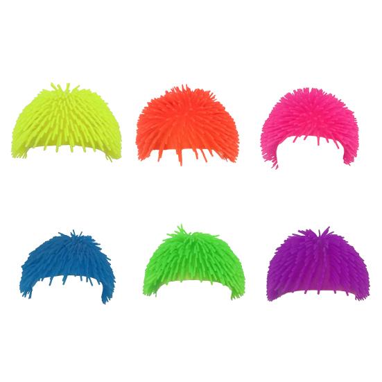 Hairy Headband Vibrant Color Women Men Knitted Hat Halloween Cosplay Sport Fun
