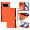 Wallet Case for Pixel - Leather/PU, Orange, With Lanyard