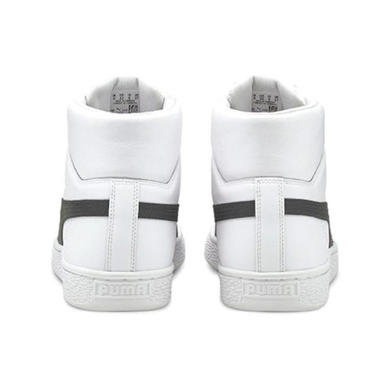 PUMA Basket Mid Xxi Men Trendy Mid Top Skate Shoes Black White 380756-03