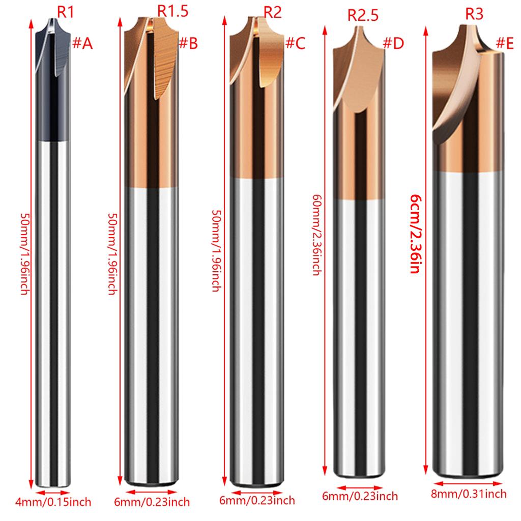 Chamfering Cutter 4 Flute Carbide Stainless Steel Milling Cutter End Mill Cutter Deburring for Machining Manufacturing