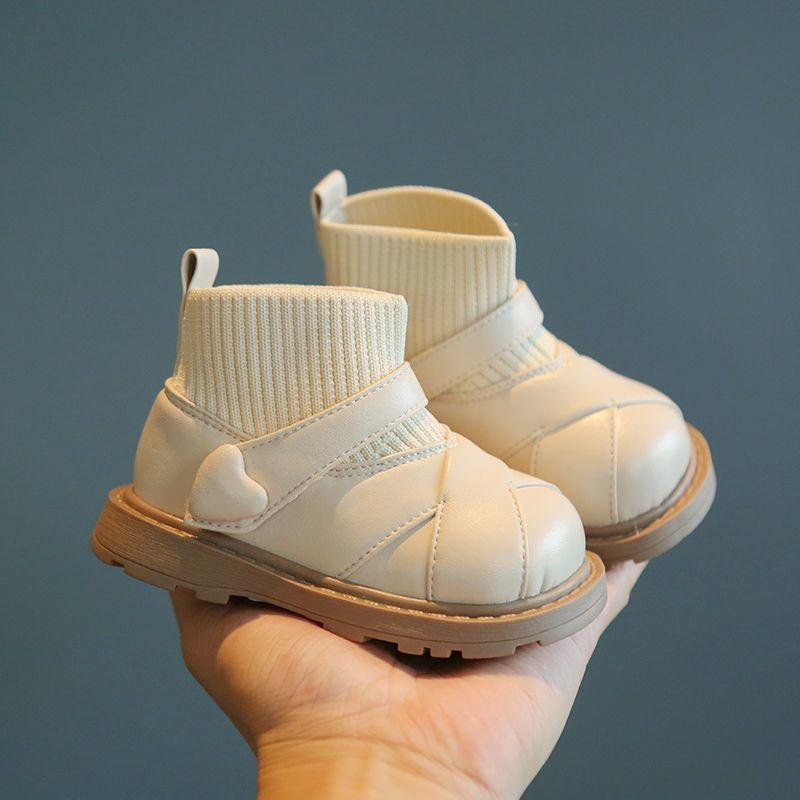Trendy Girl Boots Fashion Versatile Kids Shoes Princess Sweet Simple Soft Soled Ankle Boot Classic Fashion Comfort Winter Boots