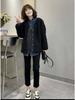 Women's Autumn Loose Denim Shirt Jacket - Casual Layered Cardigan Style