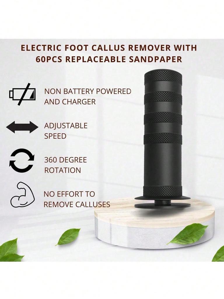 Electric foot grinder, new pedicure plug, automatically removes dead skin, removes calluses from the feet, with 60 grinding disc