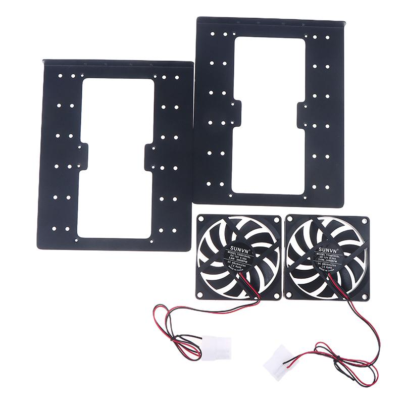 Chassis Integriertes 6F Mechanisches Festplattenhalterung Metall 6x3.5 Festplatten Übereinanderliegende Erweiterung Lüfterkühlung Für PC Gehäuse