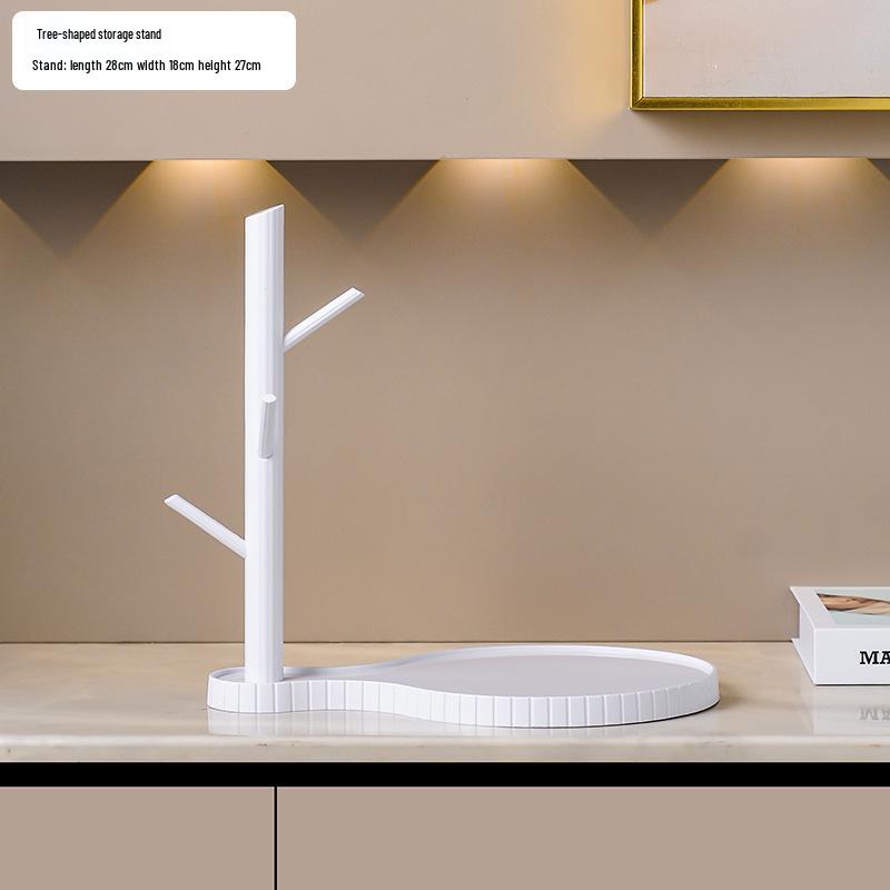 High-End Entrance Display Shelf with Key Storage and Shoe Cabinet - Featuring Violent Bear Ornaments