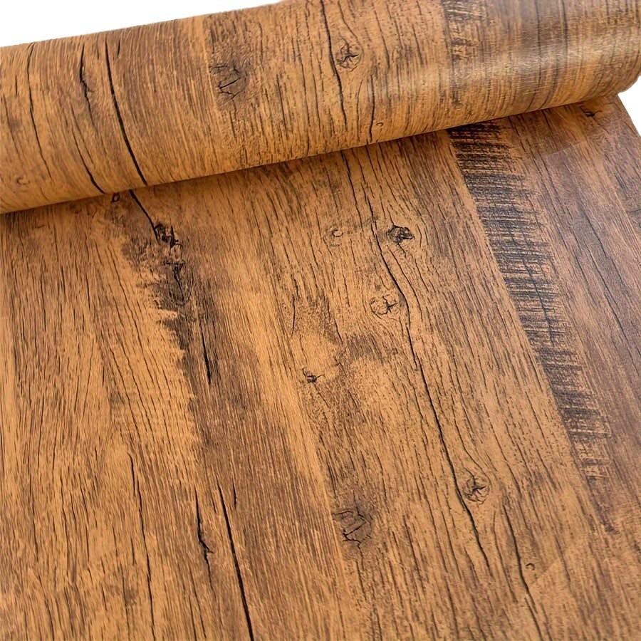 Vinyl Self Adhesive Waterproof Wallpaper for Furniture and Table Renovation Pvc Peel and Stick Removable Wood Grain Stickers