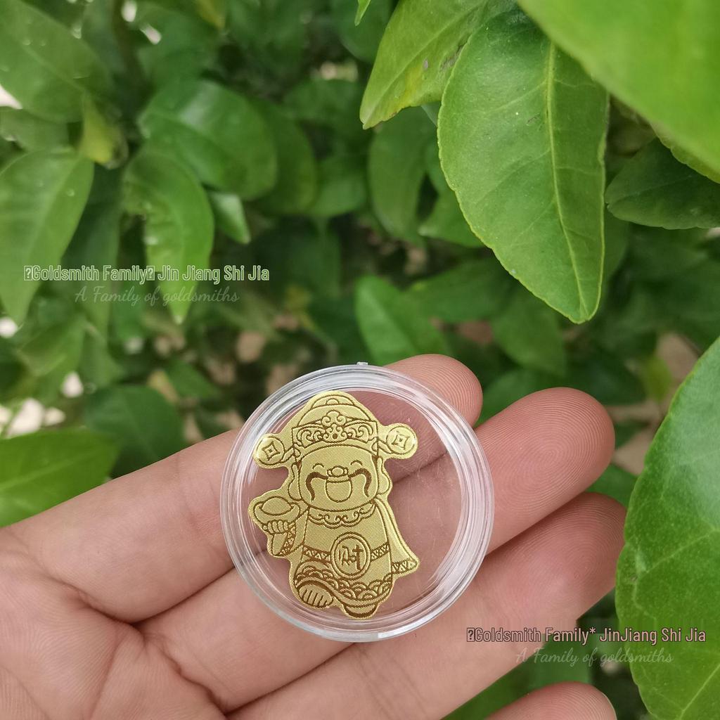 999 Guldfolie Mobilklistermärke - Inflödande Rikedom, Välståndsguden Födelsedagspresent