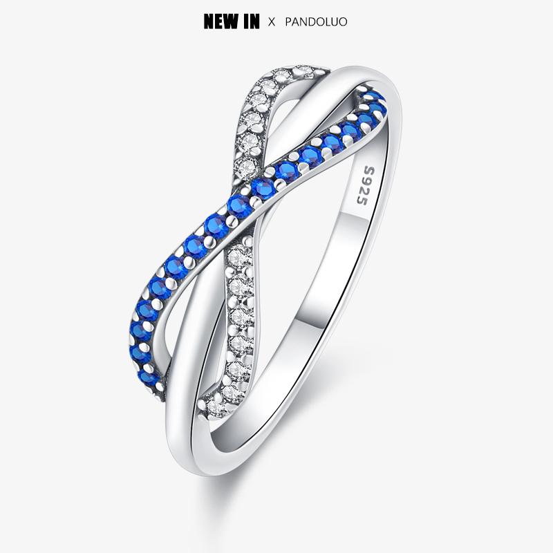 

Brand Latest Arrival Blue Zircon Eye Modeling Rings High Quality Fine Jewelry Perfect Gift Copper Metal Anniversary Engagement Rings Multiple 9