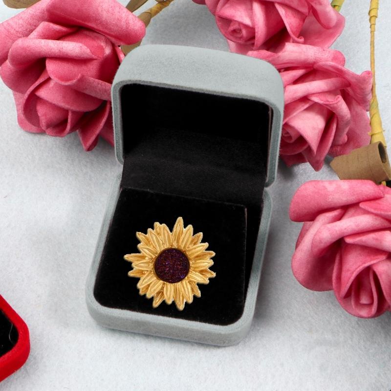 Velvet Coin Box Medals Storage Case Military Coin Display Box Jewelry Case Gift Box for Gem Coins Medals 2.04x2.2x1.25in