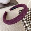 Vinter Retro Ensfarvet Plys Pannebånd Svamp Bredt Hårbånd For Kvinner Jente Enkelt Elegant Hårbøyle Mote Hårtilbehør