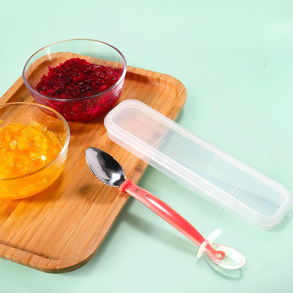 Silicone Reusable Educational Encourage self-feed Training Spoon Infant 6 Months+